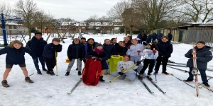Sneeuwpret tijdens de turnlessen