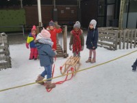 februari 2021: Sneeuwpret op school