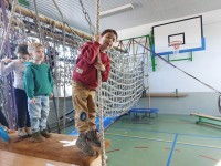 klimmen op het tarzanparcours