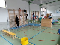 sportdag op de speelplaats